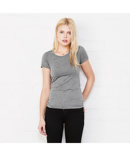 Plain Triblend crew neck t-shirt Bella+Canvas 130 GSM